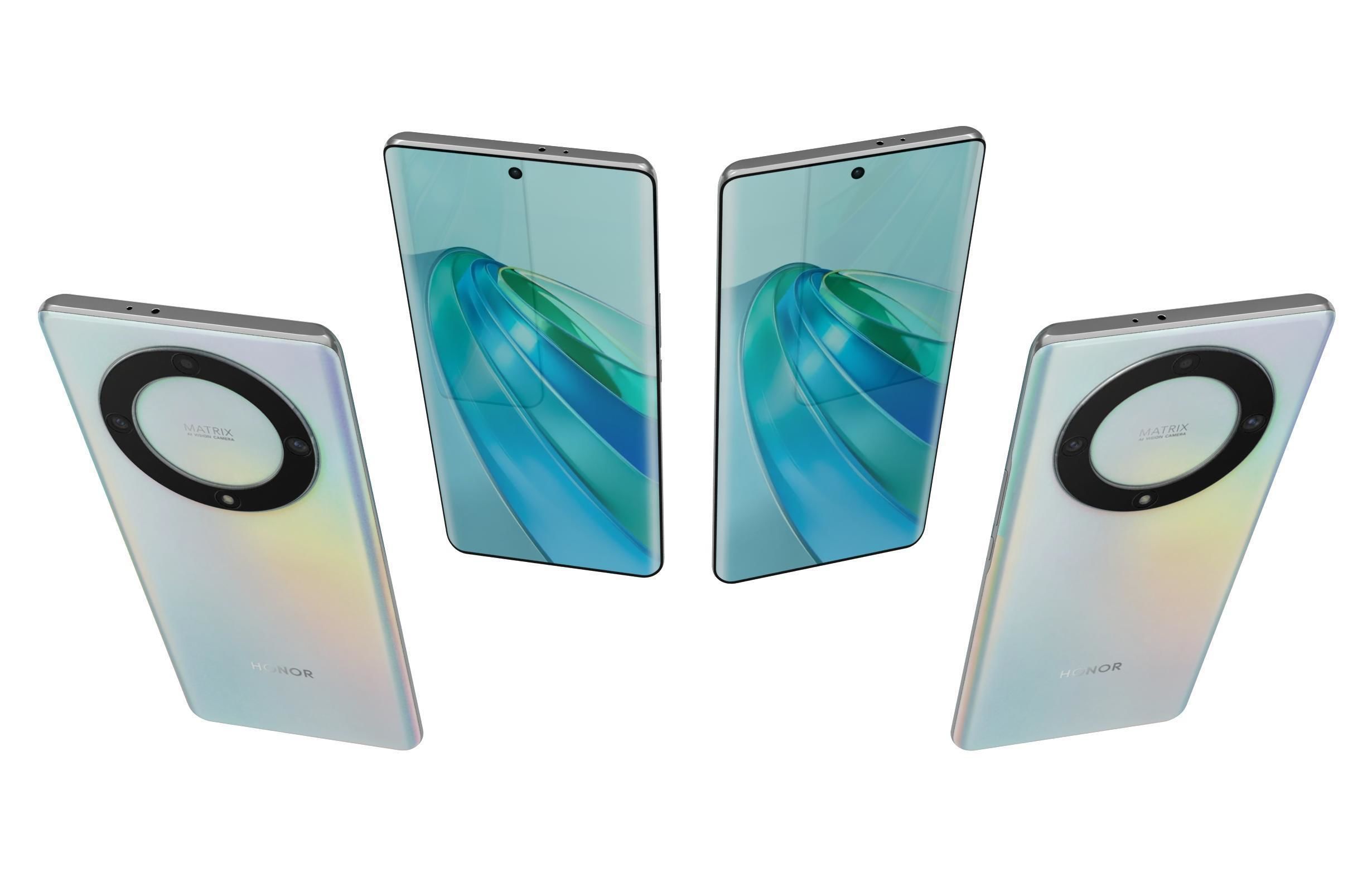 Honor X9a White 3D model_4