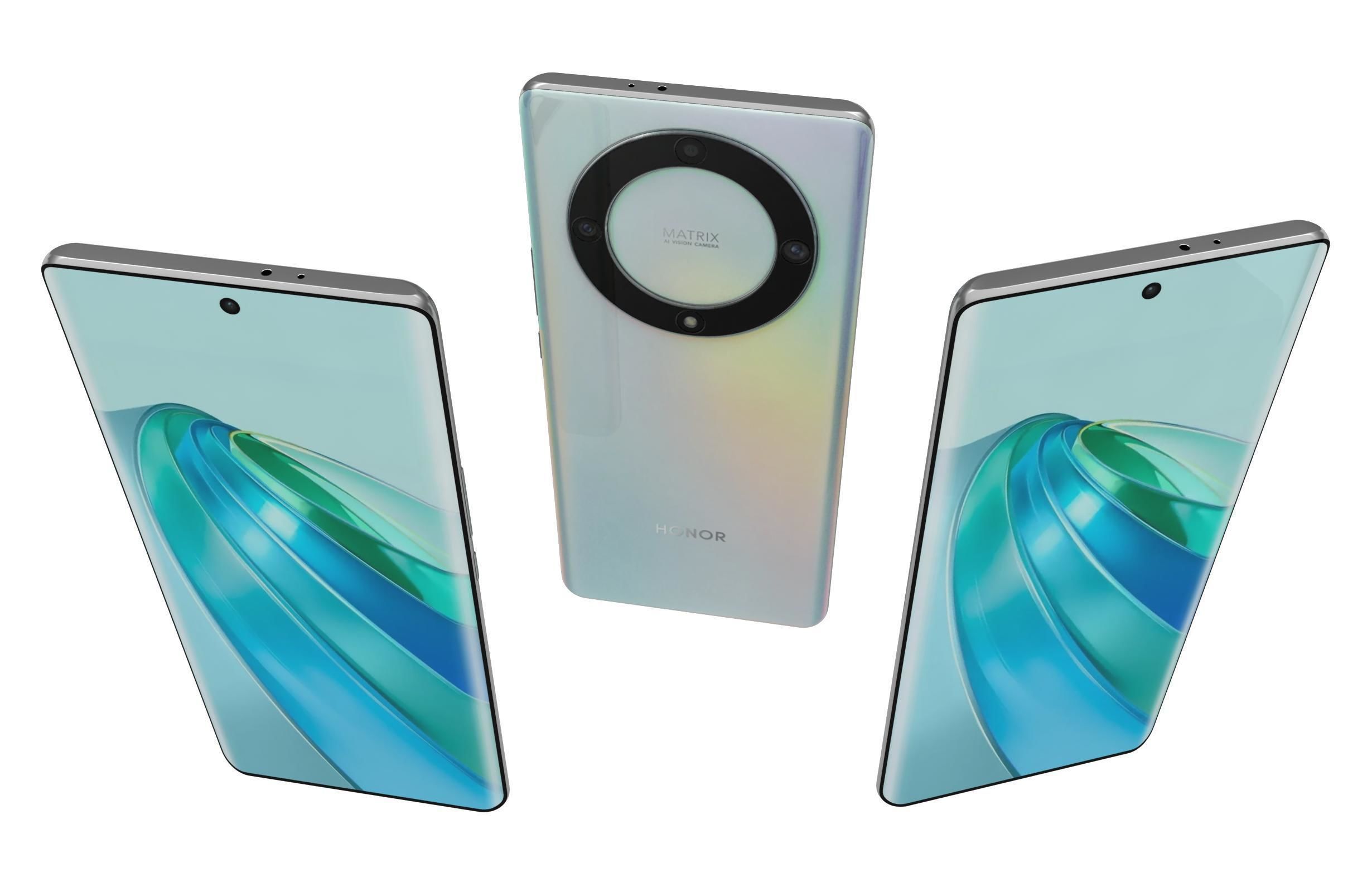 Honor X9a White 3D model_1