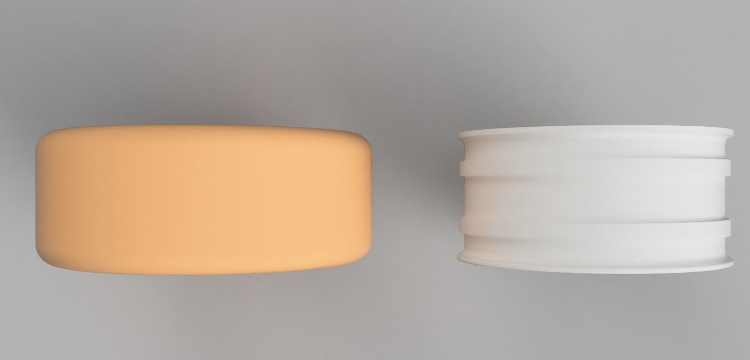 52mm Diameter 12MM HEX RC Wheels Amistad Charme 3D print model_3