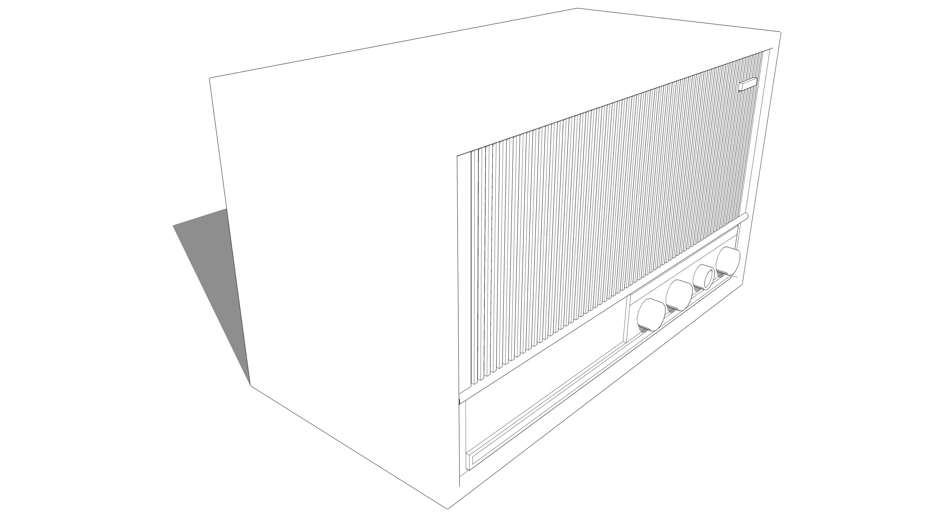 vintage radio 7 3D model_6