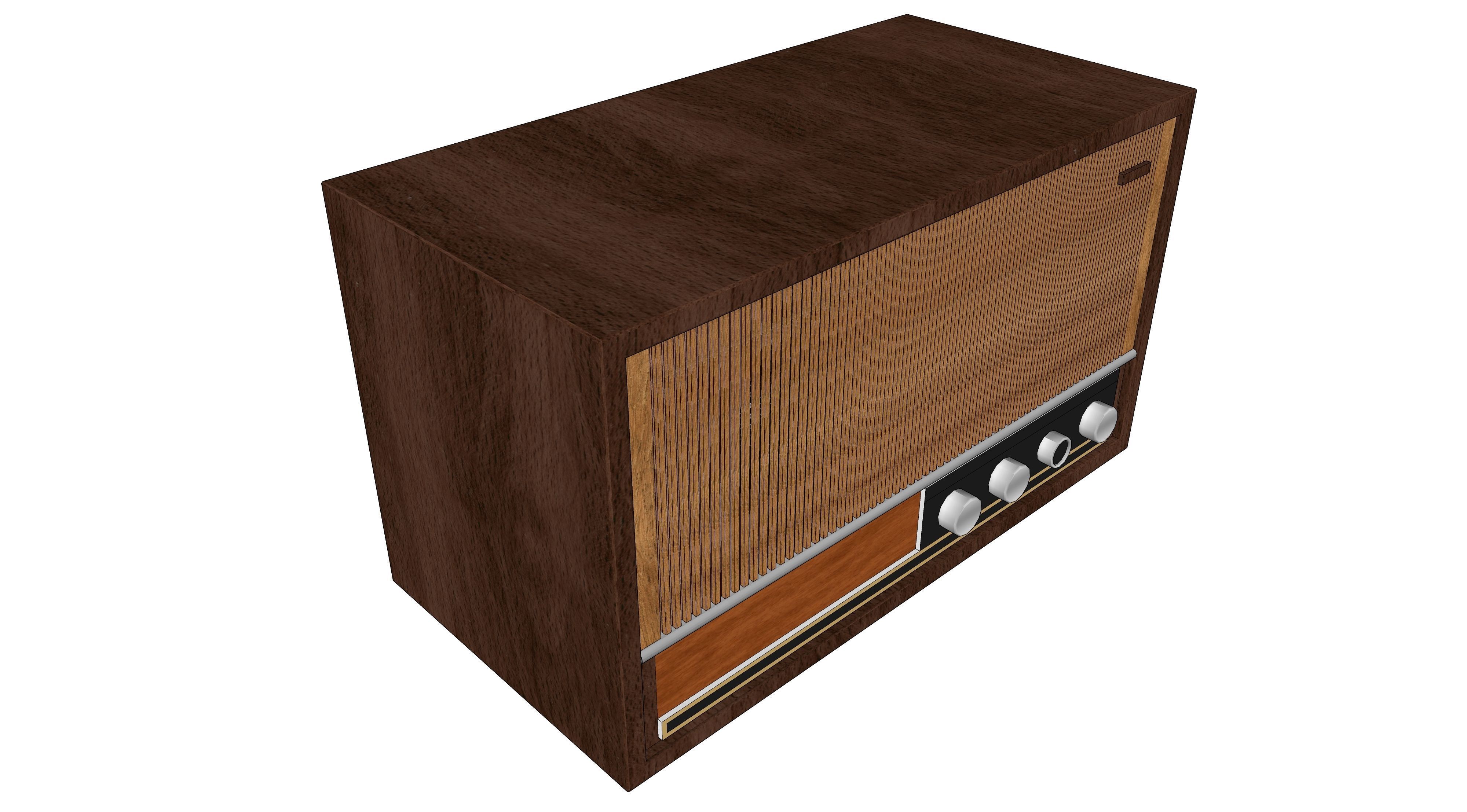 vintage radio 7 3D model_2
