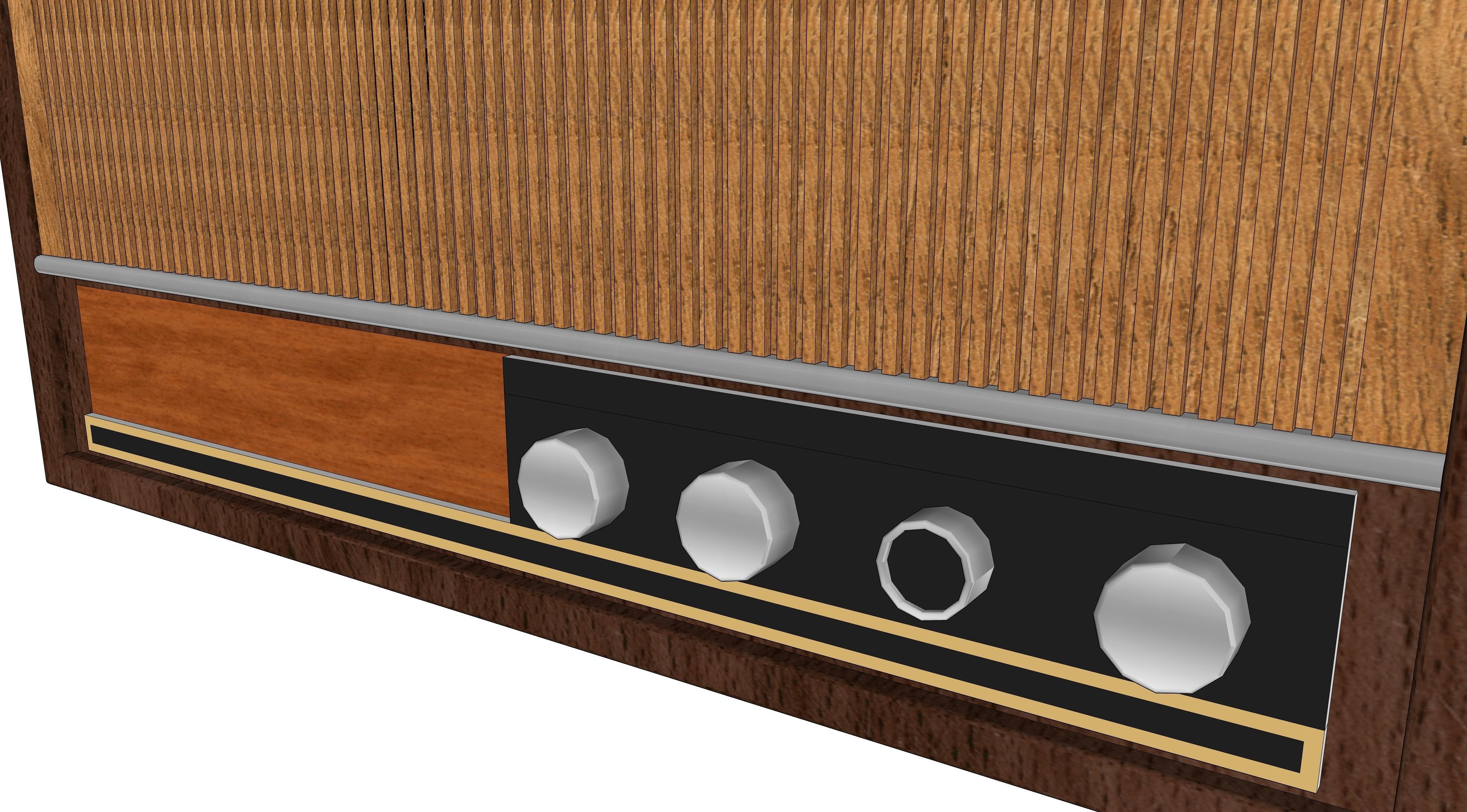 vintage radio 7 3D model_3