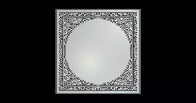 Round Frame 3D print model