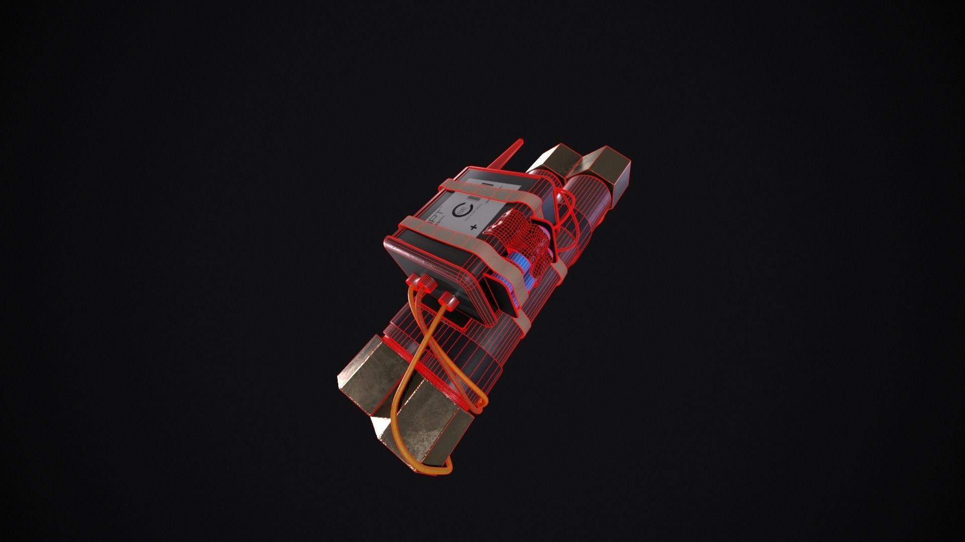 Alien Isolation Pipe Bomb Low-poly 3D model_2