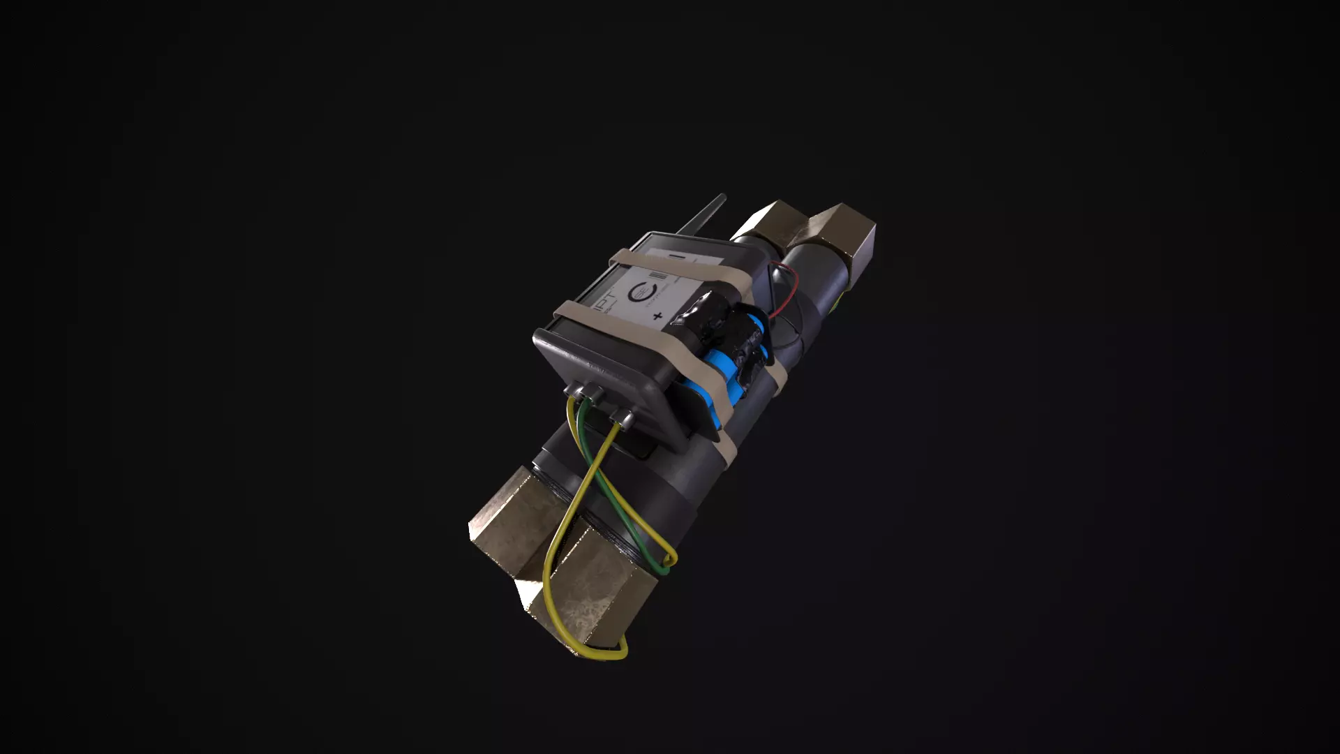 Alien Isolation Pipe Bomb Low-poly 3D model_0