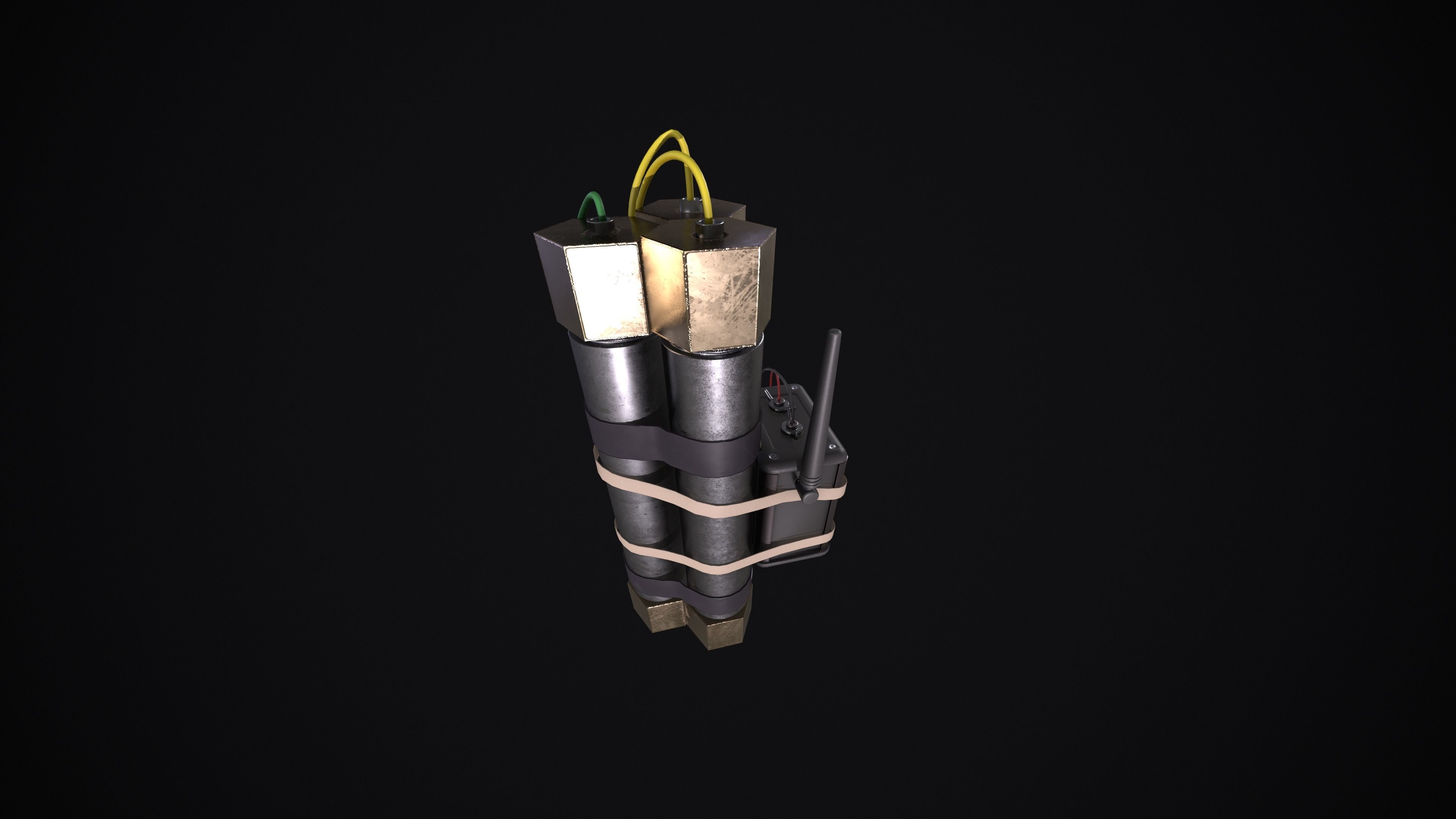 Alien Isolation Pipe Bomb Low-poly 3D model_6