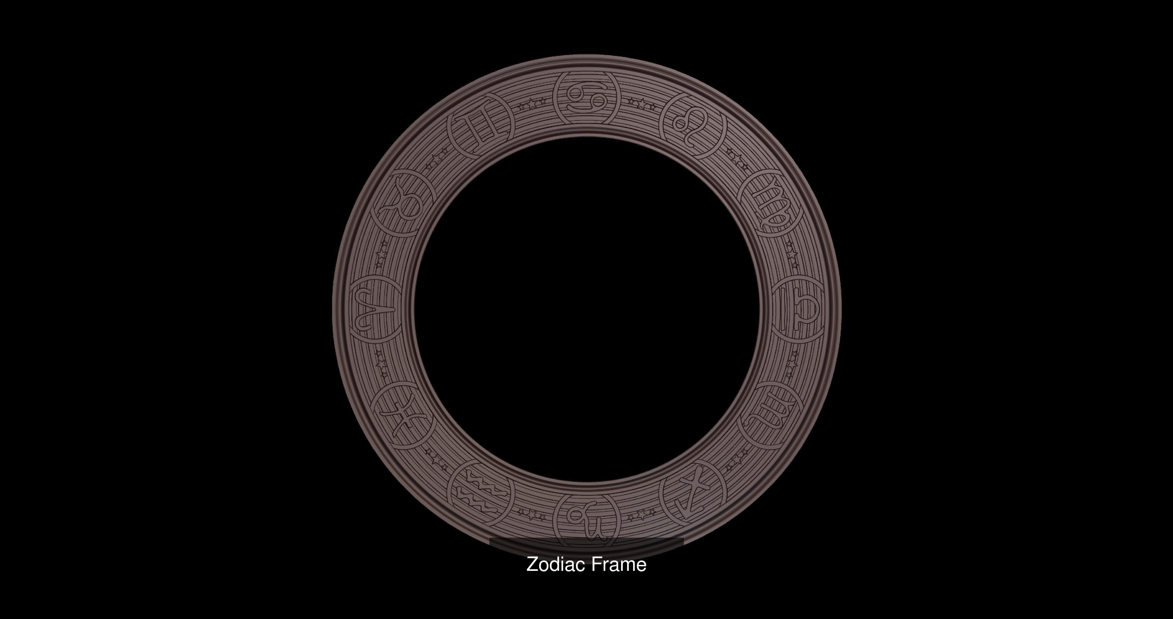 FRAMES mirror with ornate design 3D Model Collection_9