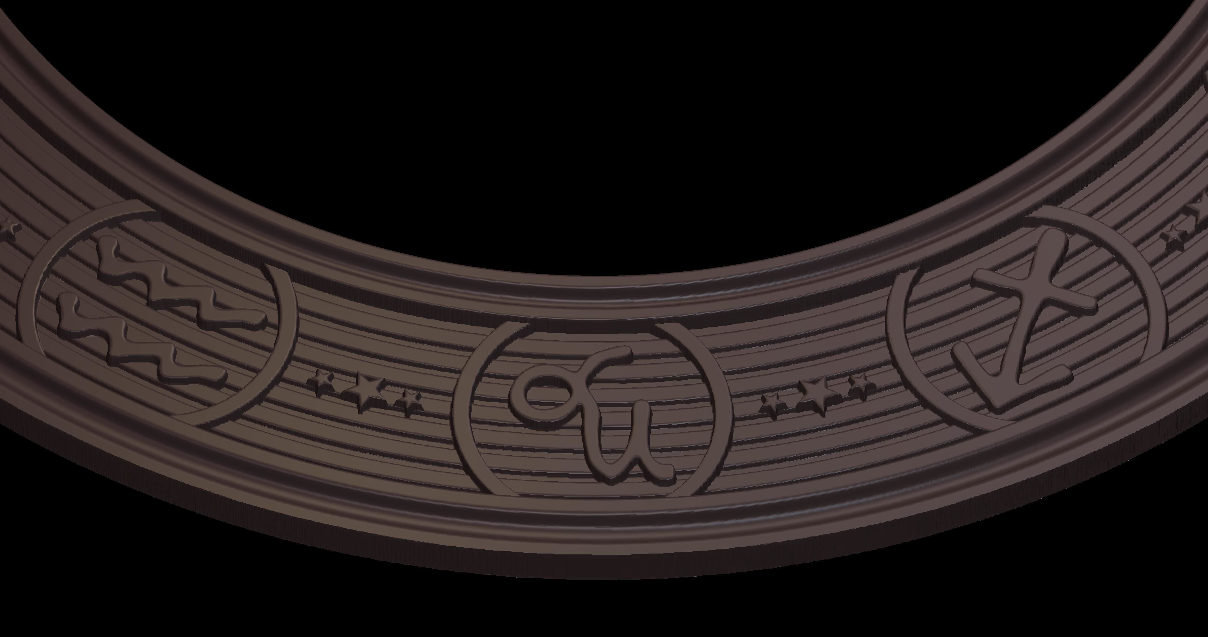 FRAMES mirror with ornate design 3D Model Collection_10