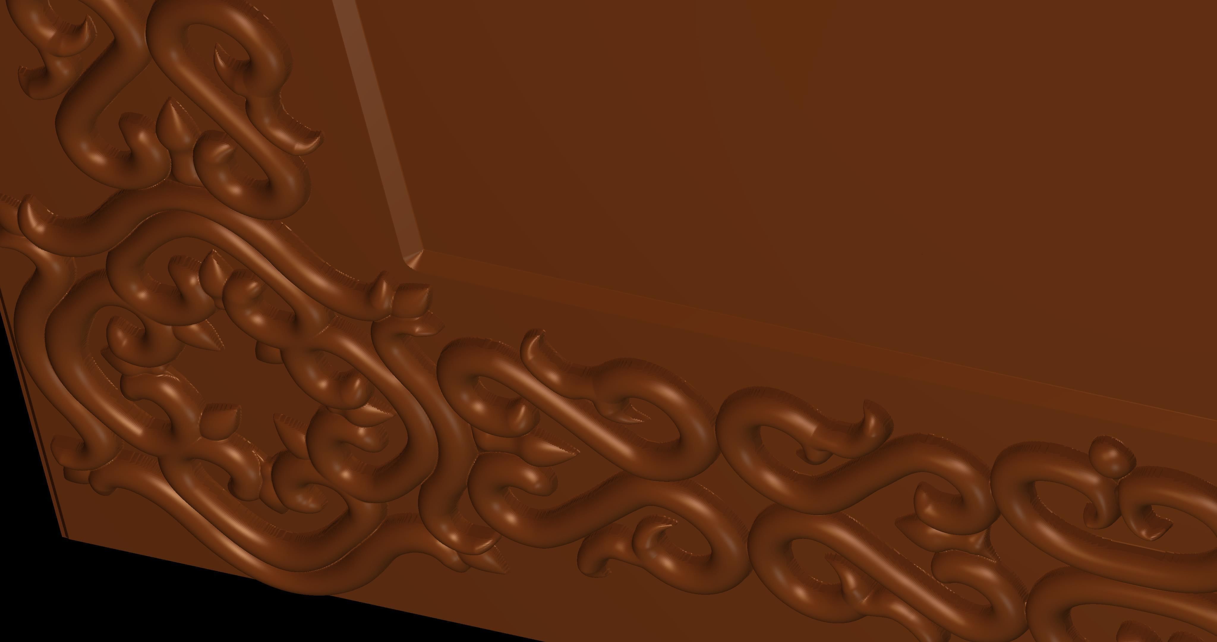 FRAMES mirror with ornate design 3D Model Collection_6