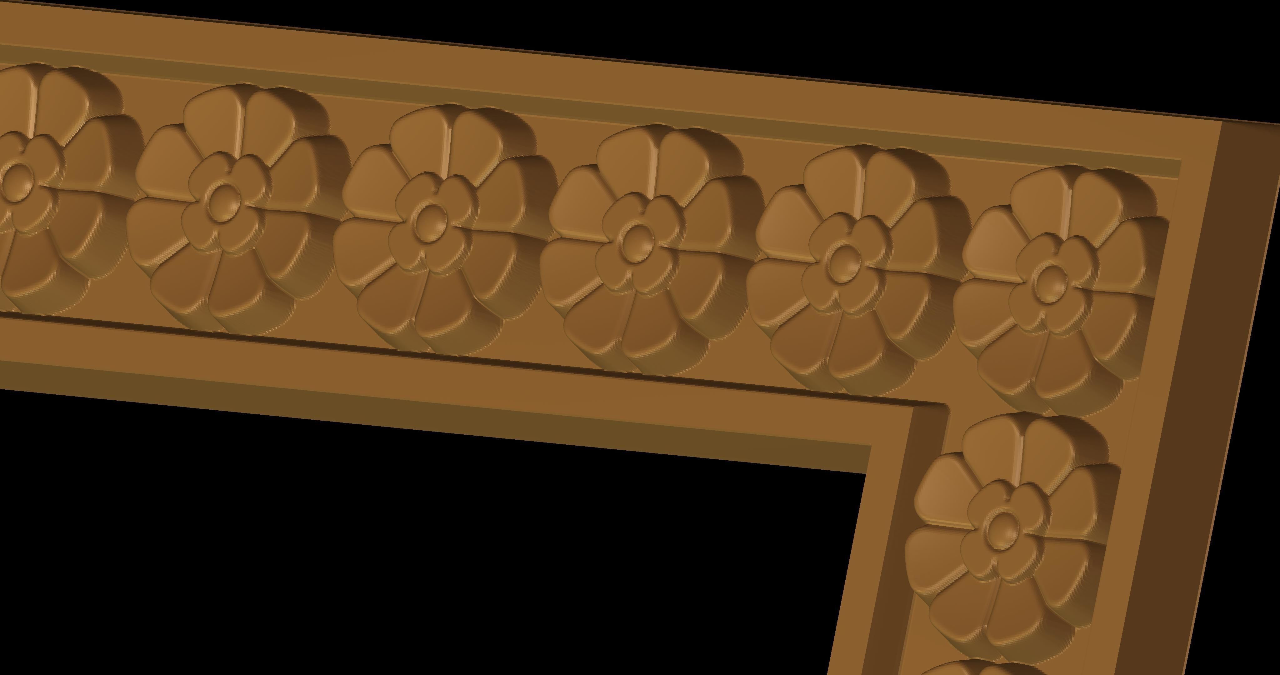 FRAMES mirror with ornate design 3D Model Collection_2