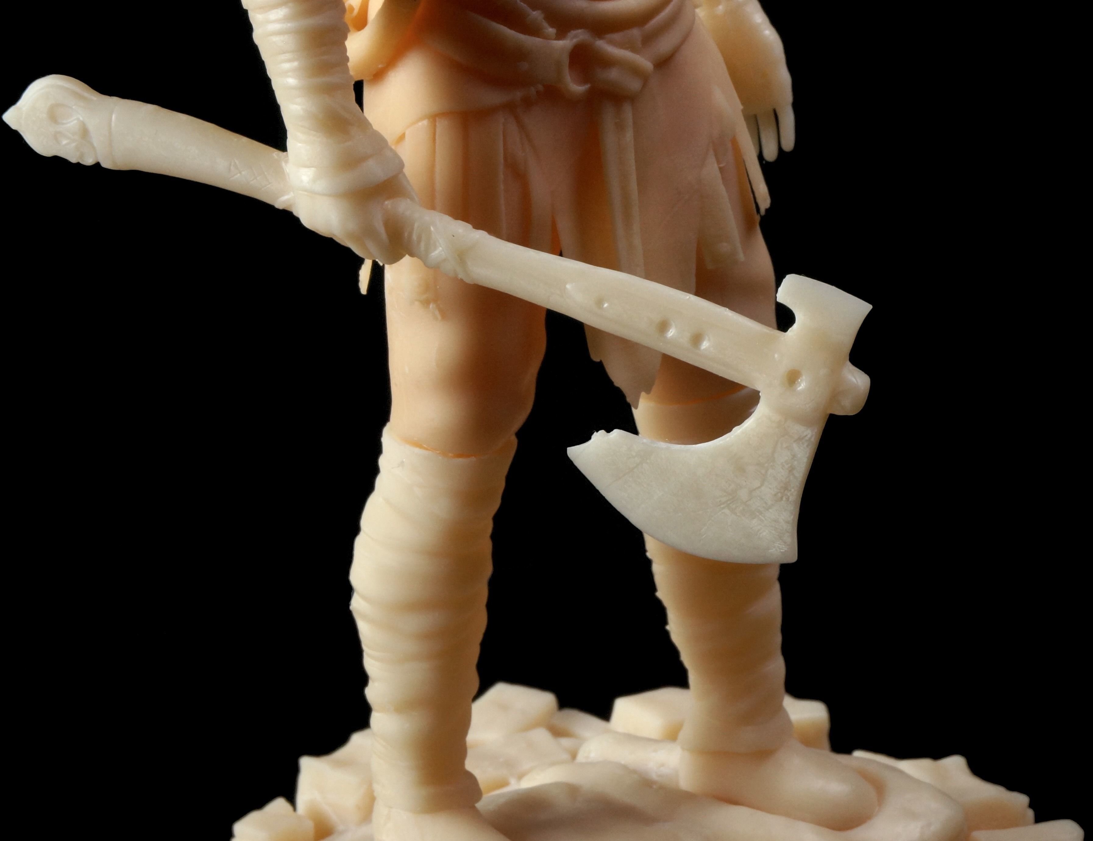 Kratos God of War 2018 3D print model_19