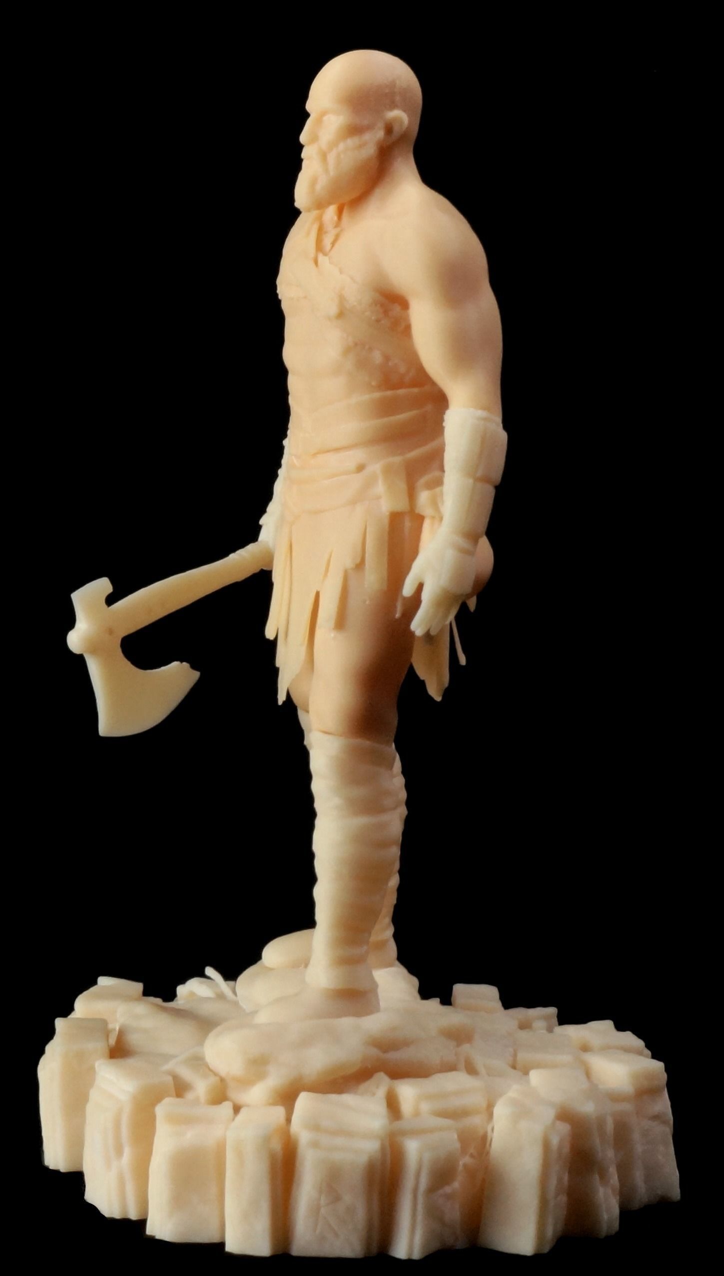 Kratos God of War 2018 3D print model_14