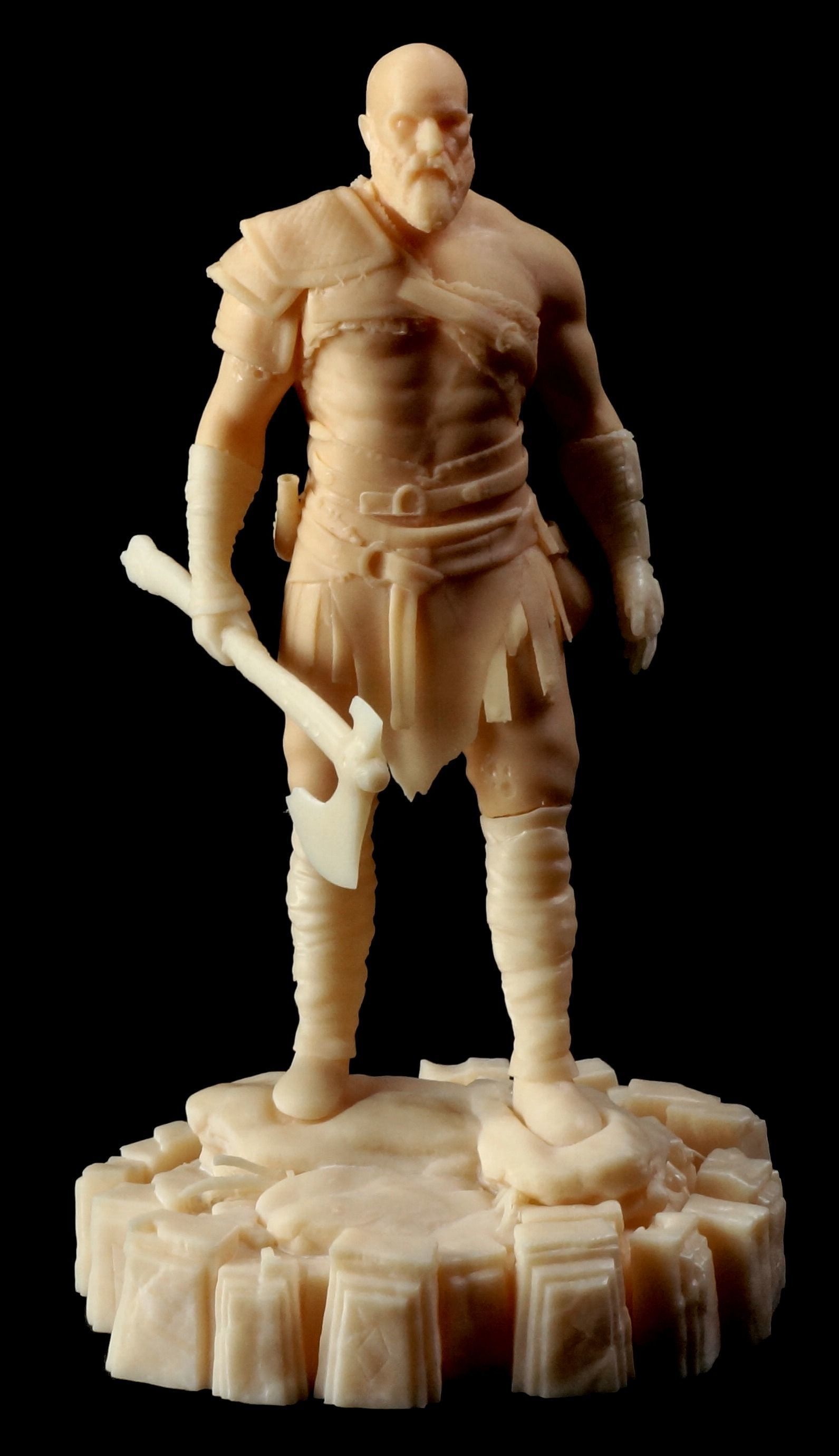 Kratos God of War 2018 3D print model_12