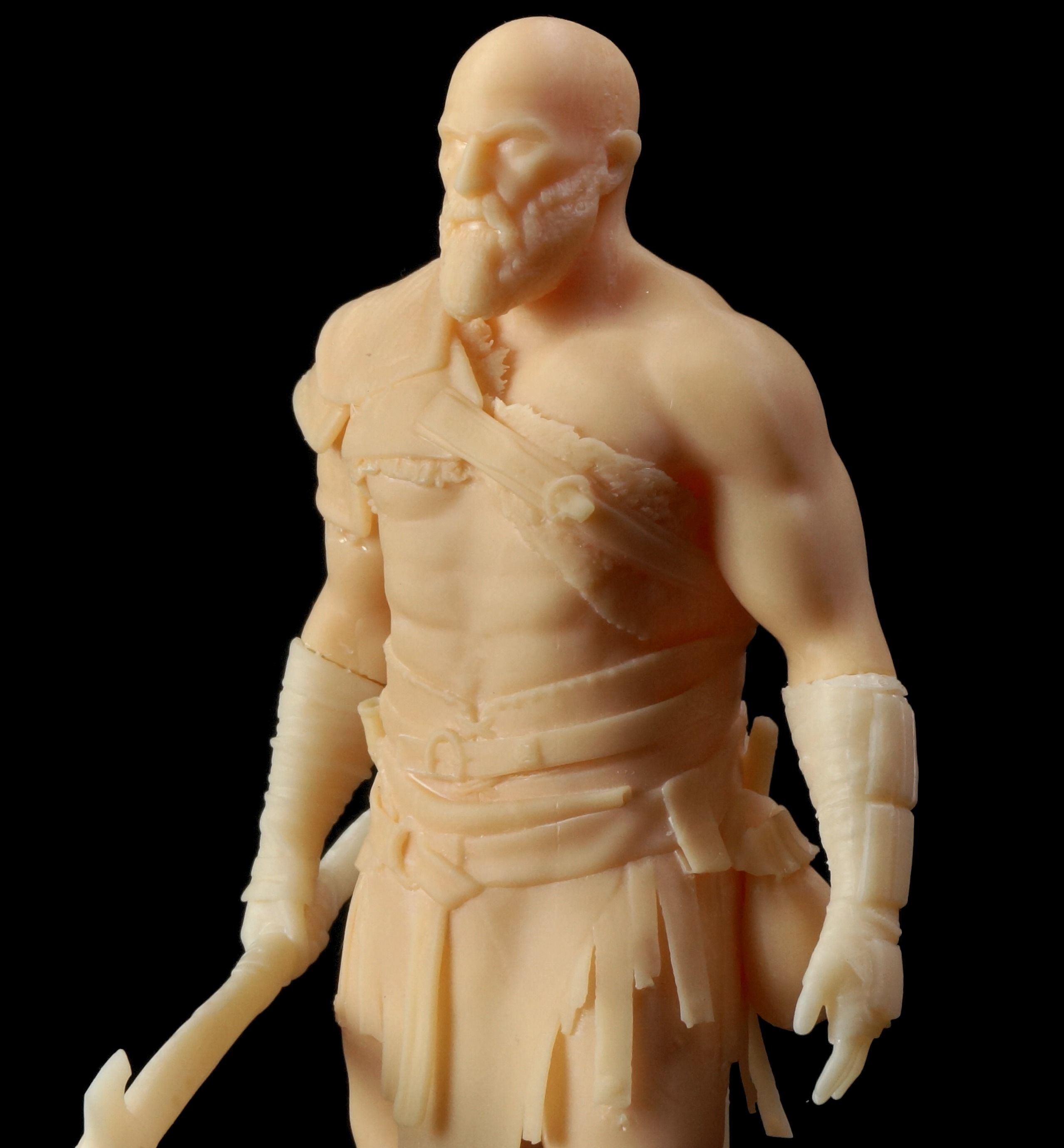 Kratos God of War 2018 3D print model_17