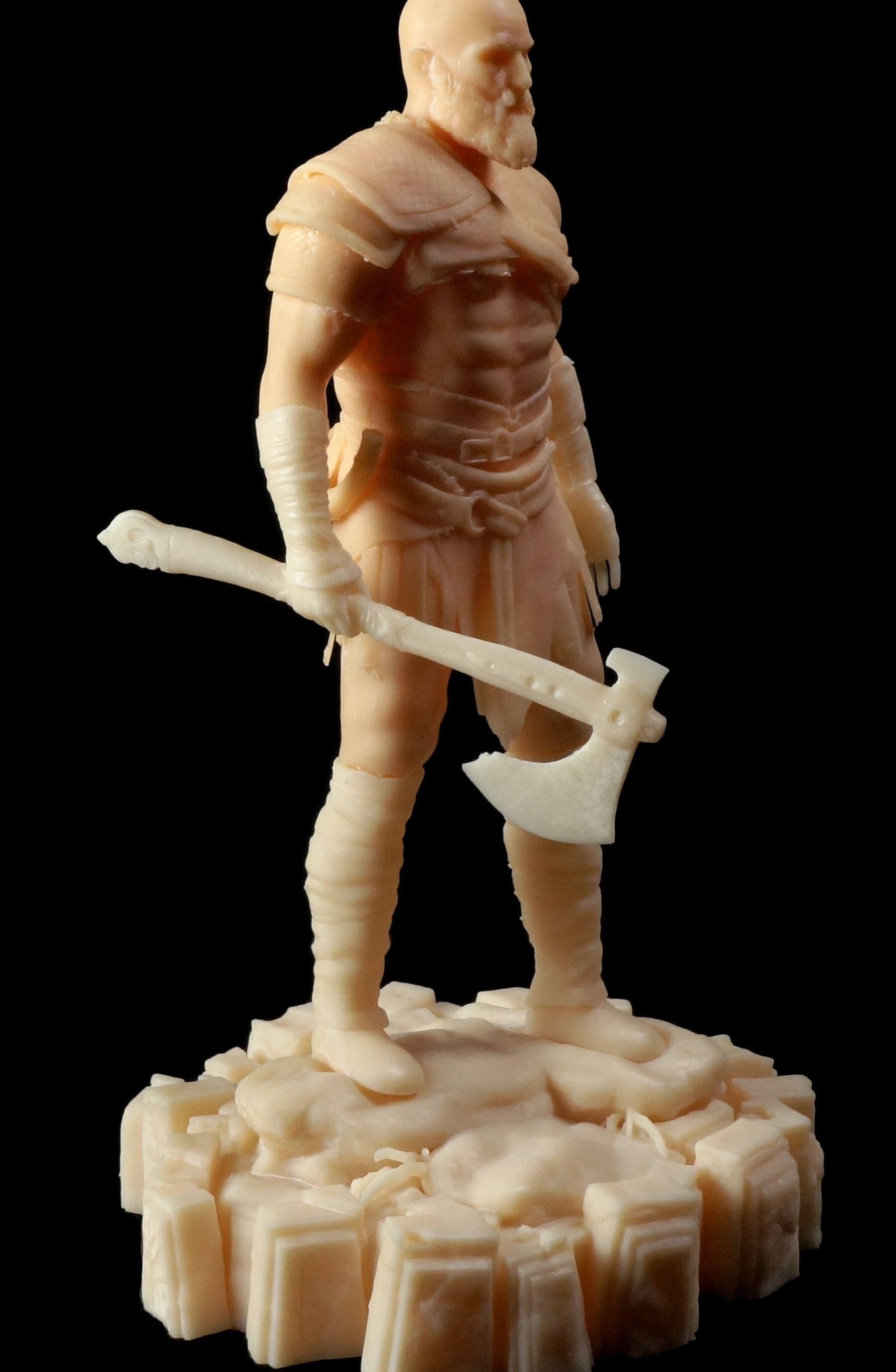 Kratos God of War 2018 3D print model_13
