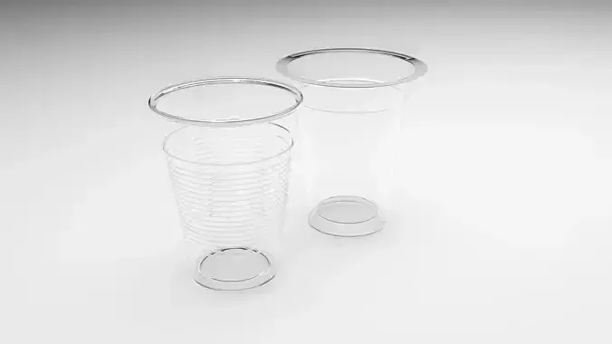 Two Plastic Cups