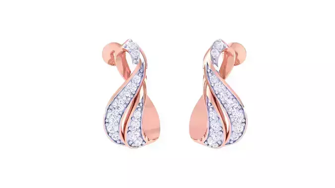 Women Long Earrings 3dm STL OBJ FBX Renders Details