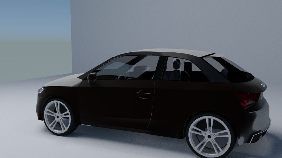 AUDI A1  3D model_2