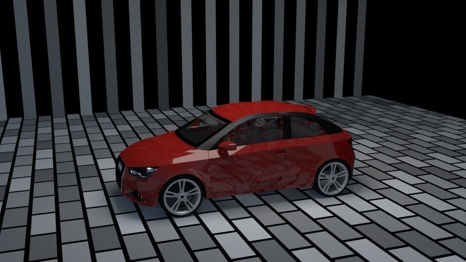 AUDI A1  3D model_3