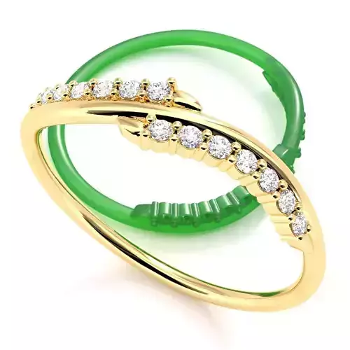 Thin Stacking Ring Diamond Wedding Band