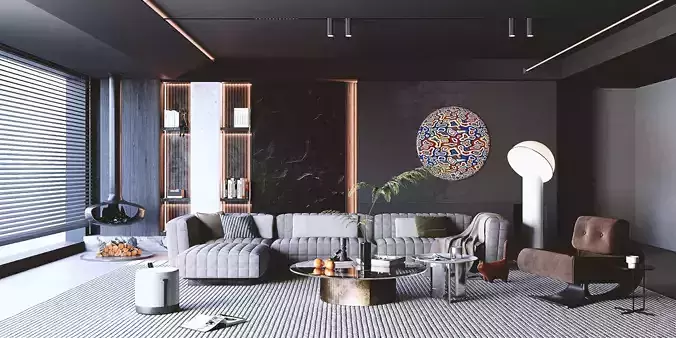 living room 3D model