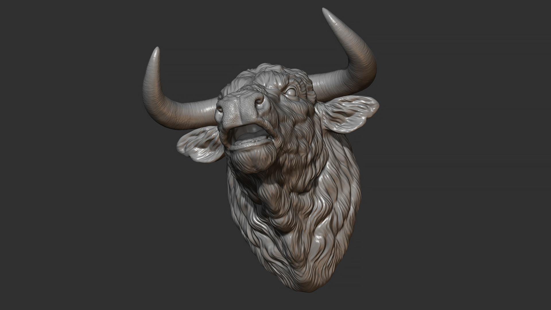 Bull head bellows 3D print model_9