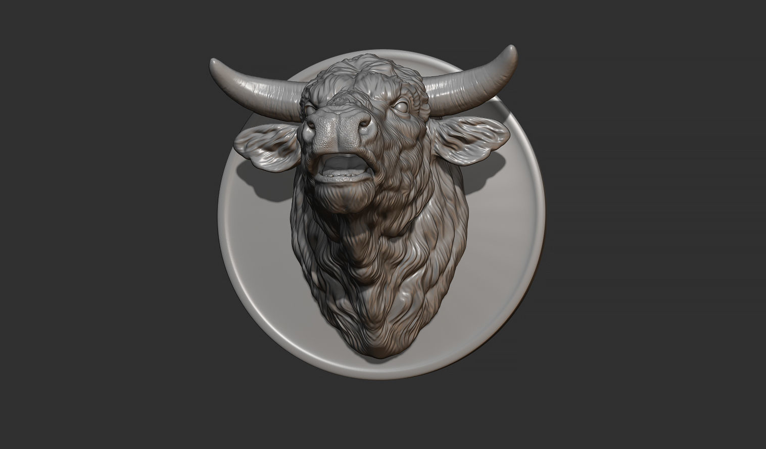 Bull head bellows 3D print model_3