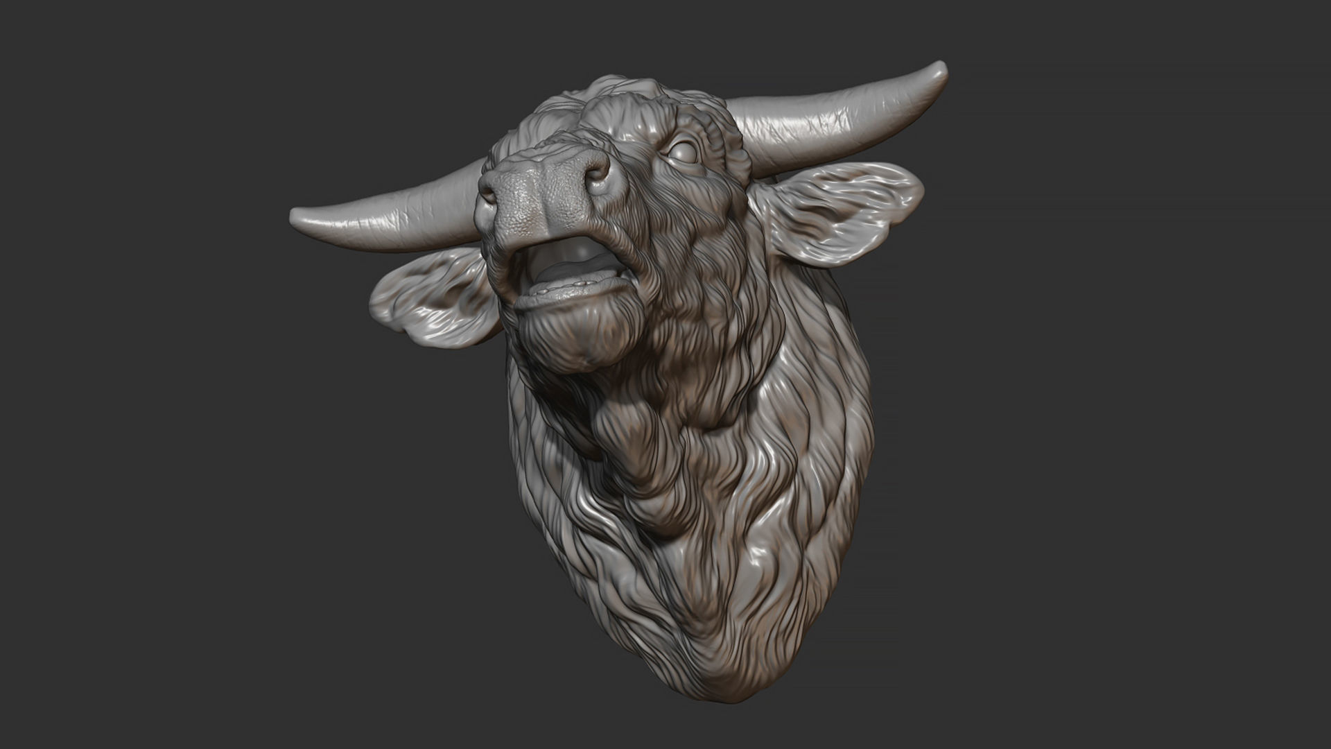 Bull head bellows 3D print model_12