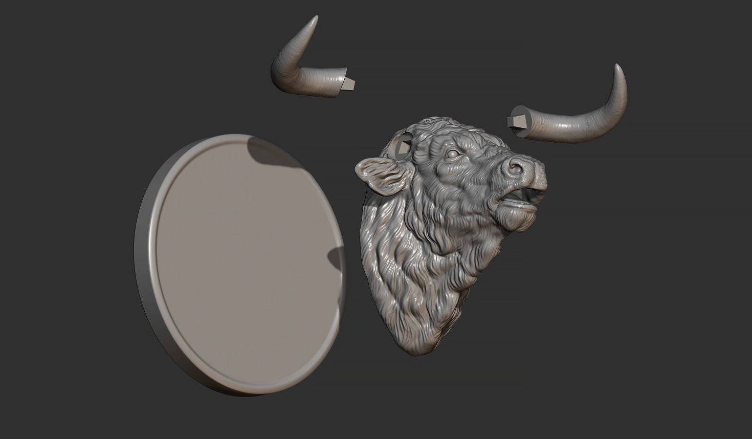 Bull head bellows 3D print model_14