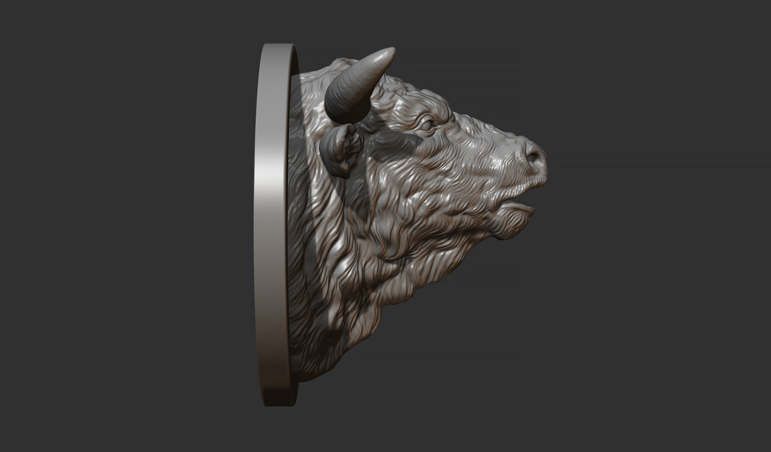 Bull head bellows 3D print model_7