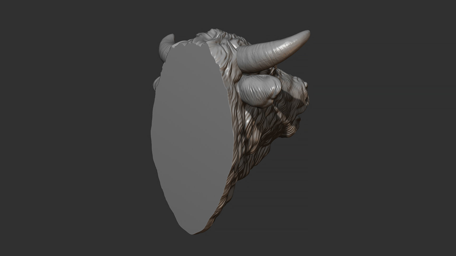 Bull head bellows 3D print model_10