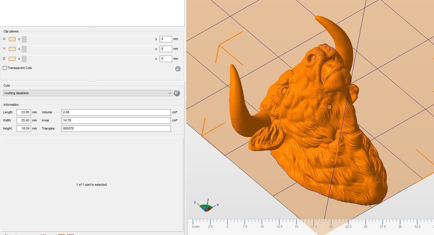 Bull head bellows 3D print model_16