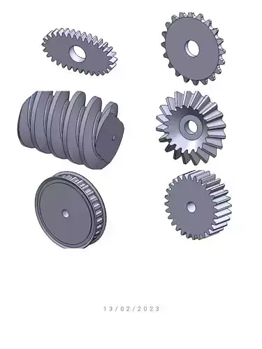 Gears design  Free 3D model