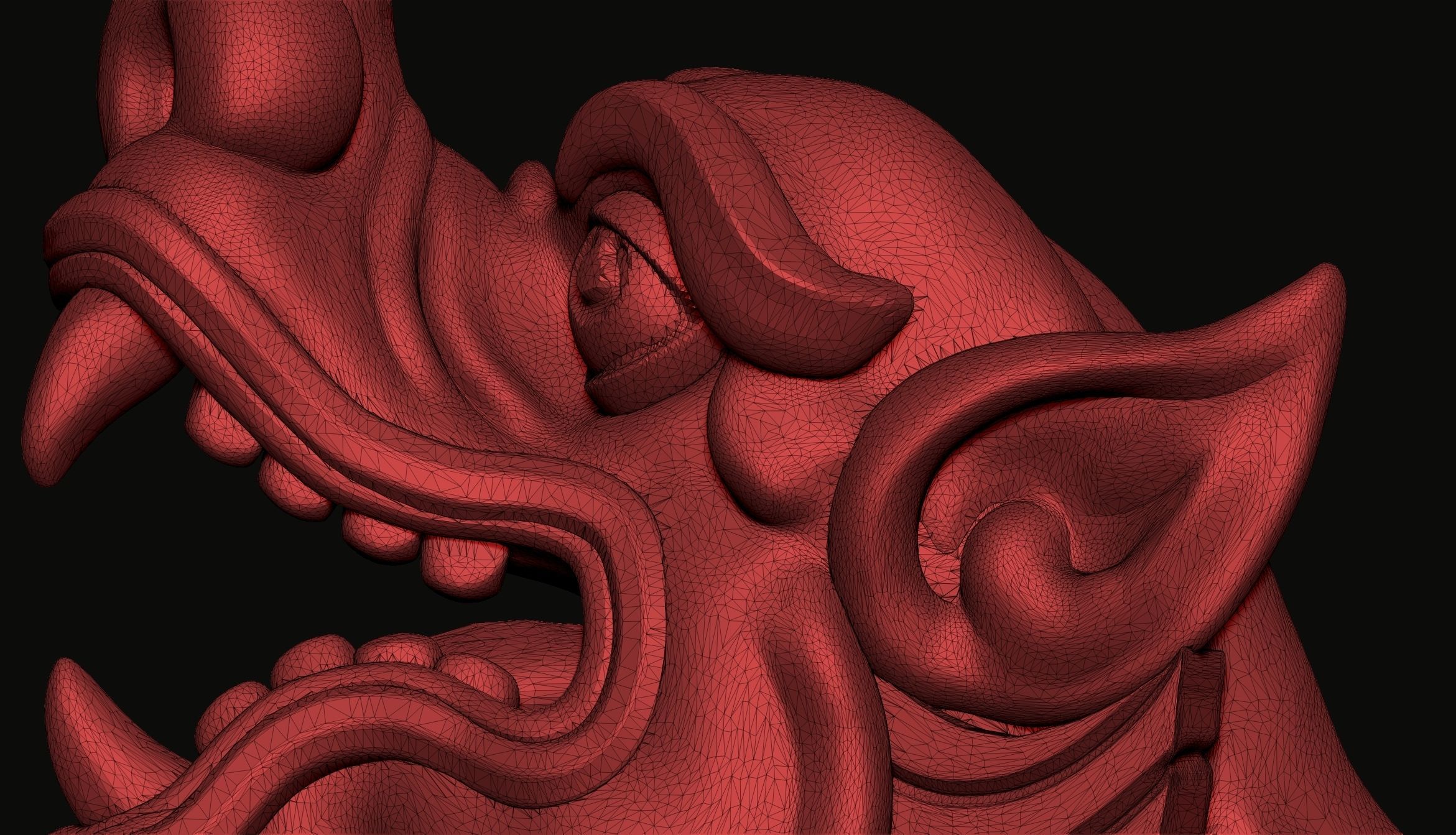 Pixiu Statue 3D print model_5