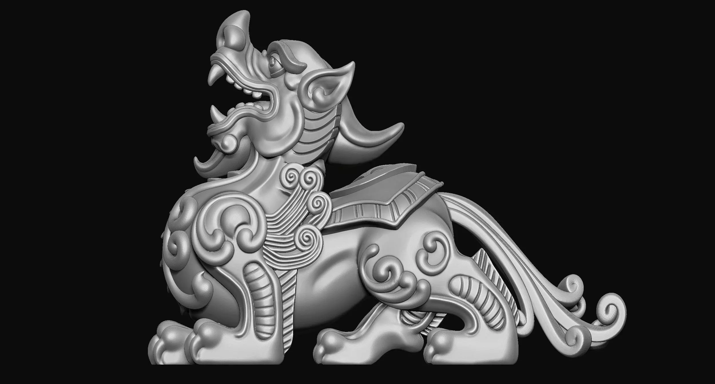 Pixiu Statue 3D print model_0