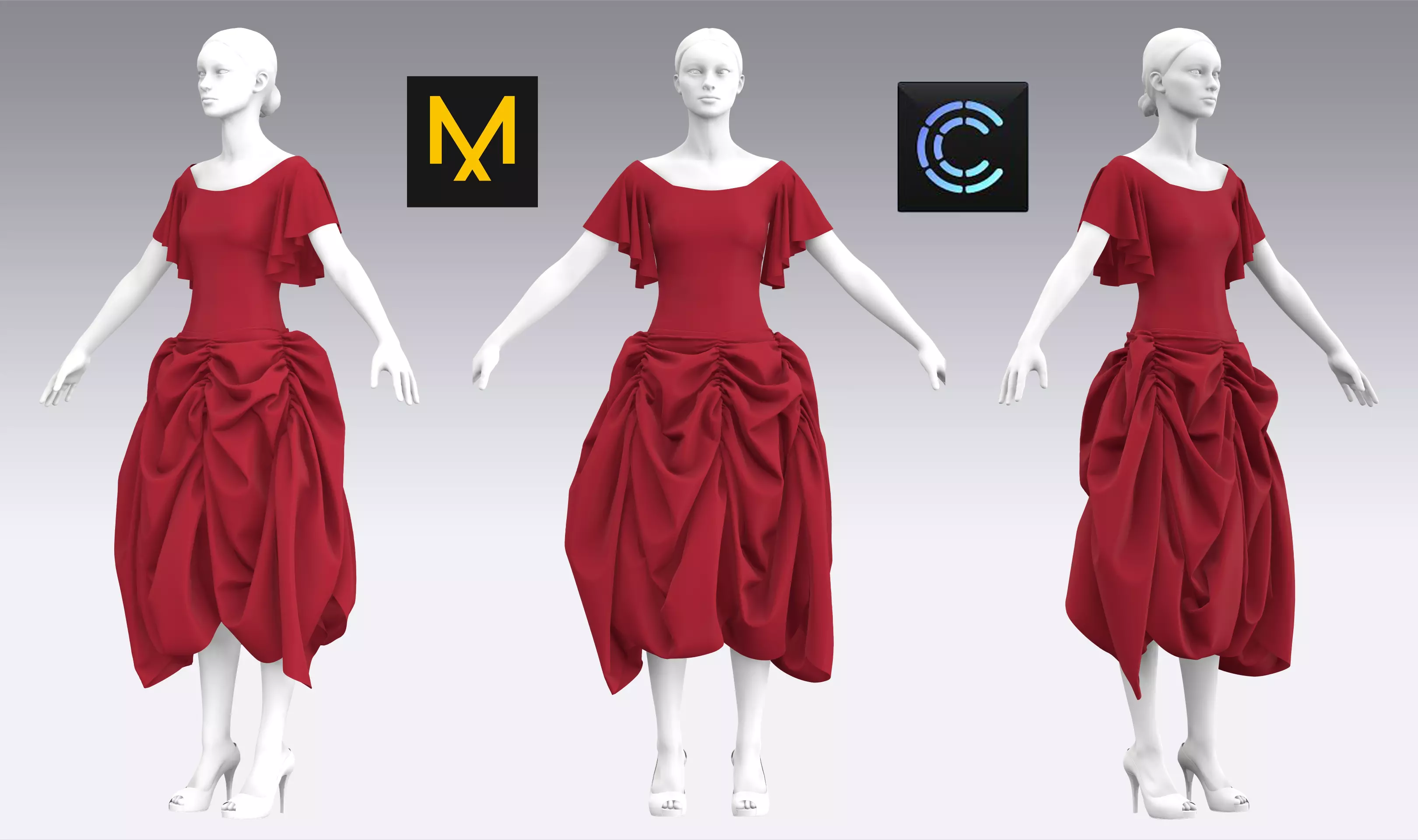 Dress Outfits MD CLO 3D ZPRJ ZPAC project files 3D model