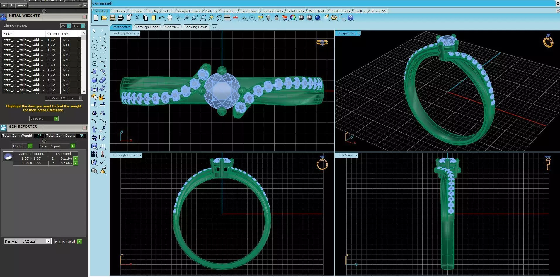 twist engagement ring 3D print model_0
