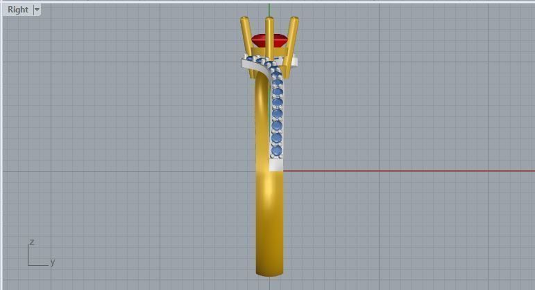 twist engagement ring 3D print model_6