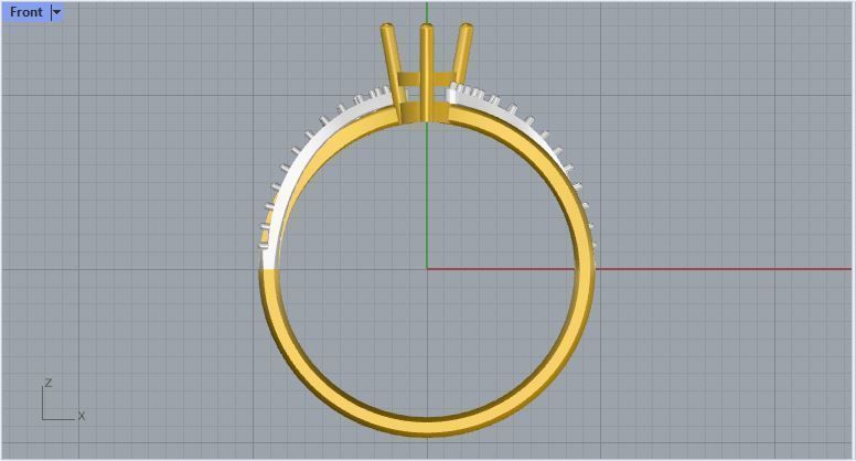 twist engagement ring 3D print model_10