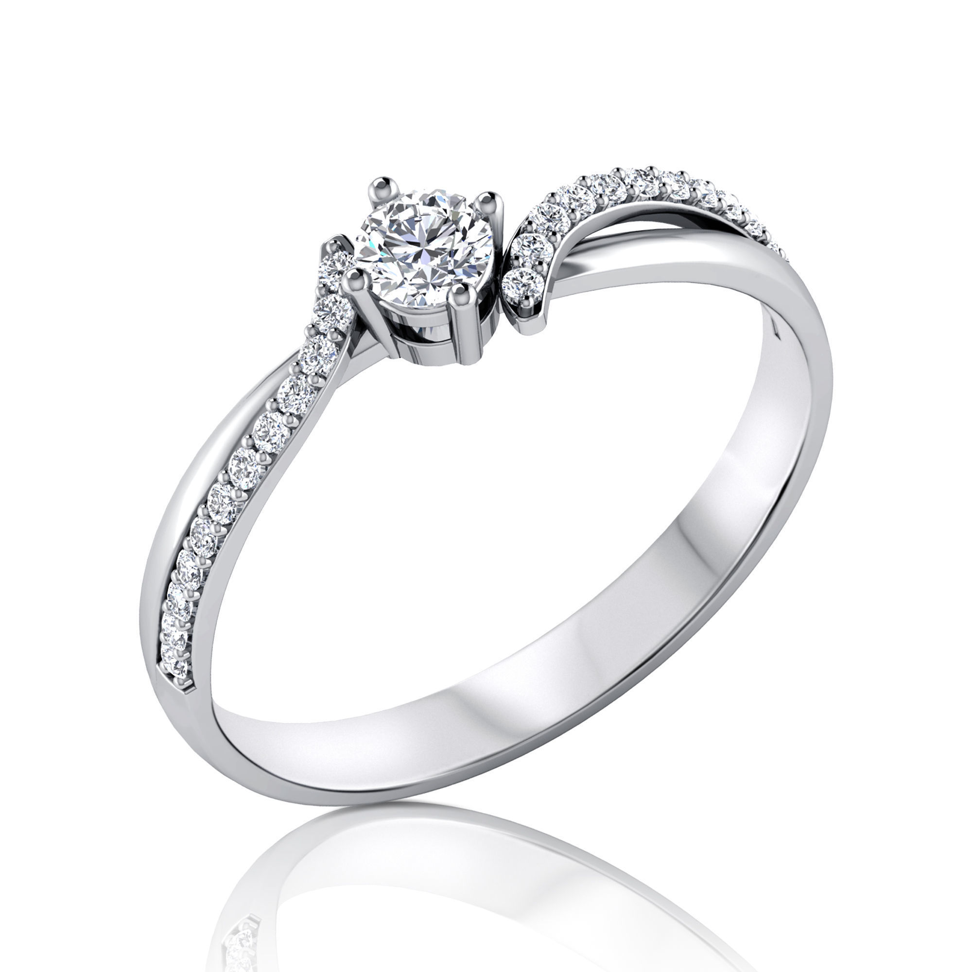 twist engagement ring 3D print model_11
