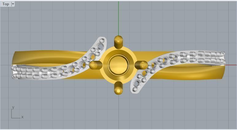 twist engagement ring 3D print model_8