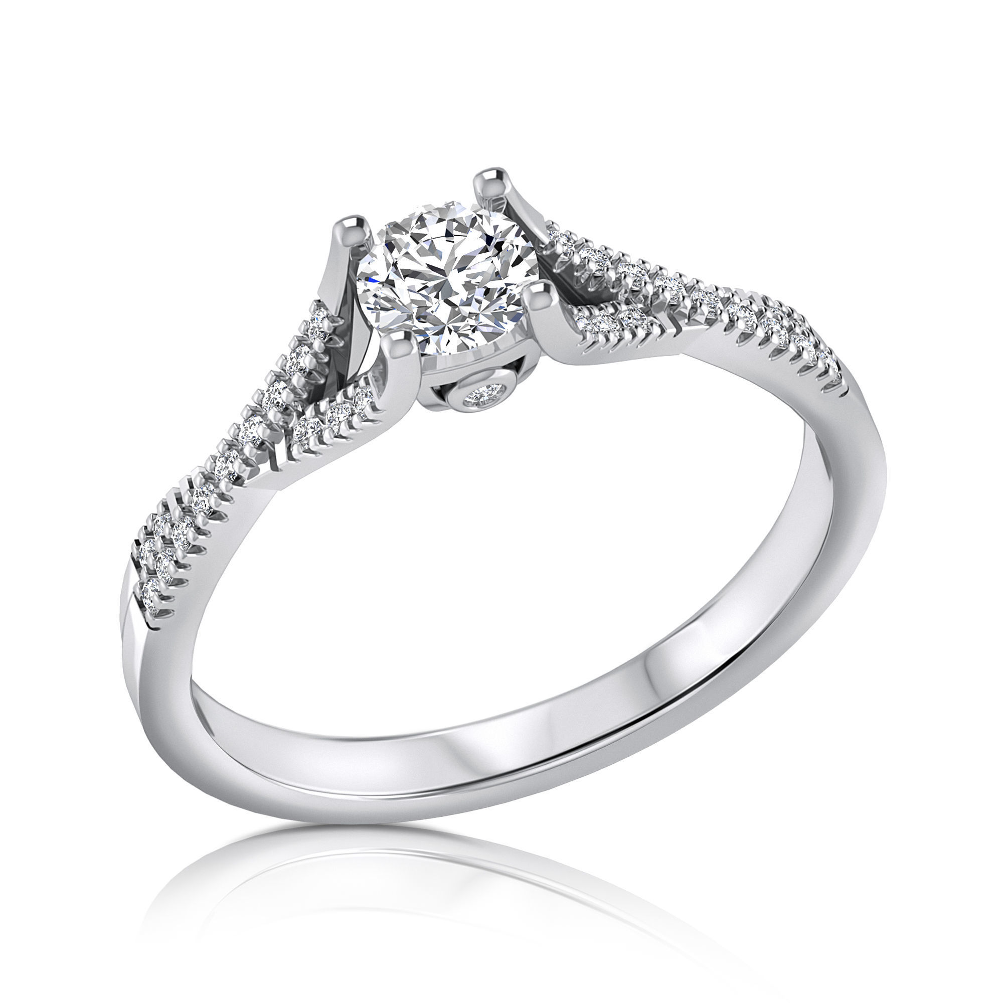 engagement ring 3D print model_1