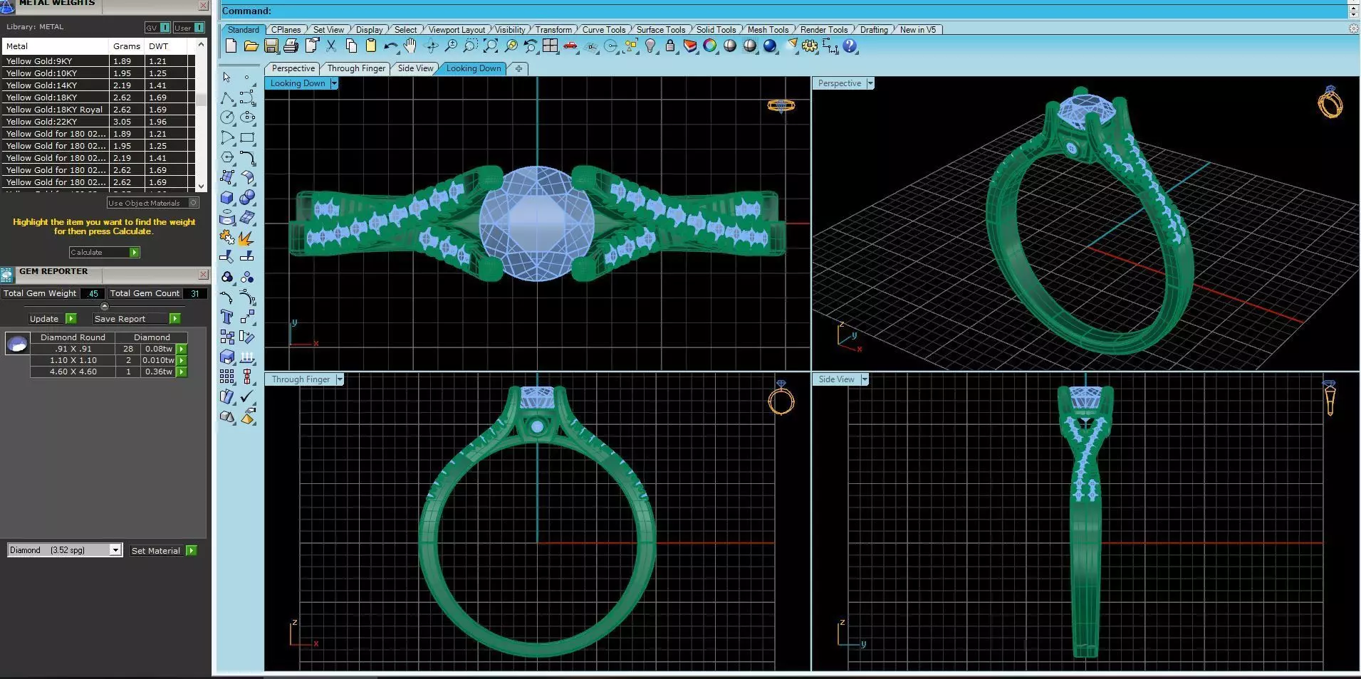 engagement ring 3D print model_0