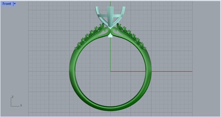 heart shape solitaire engagement ring 3D print model_10