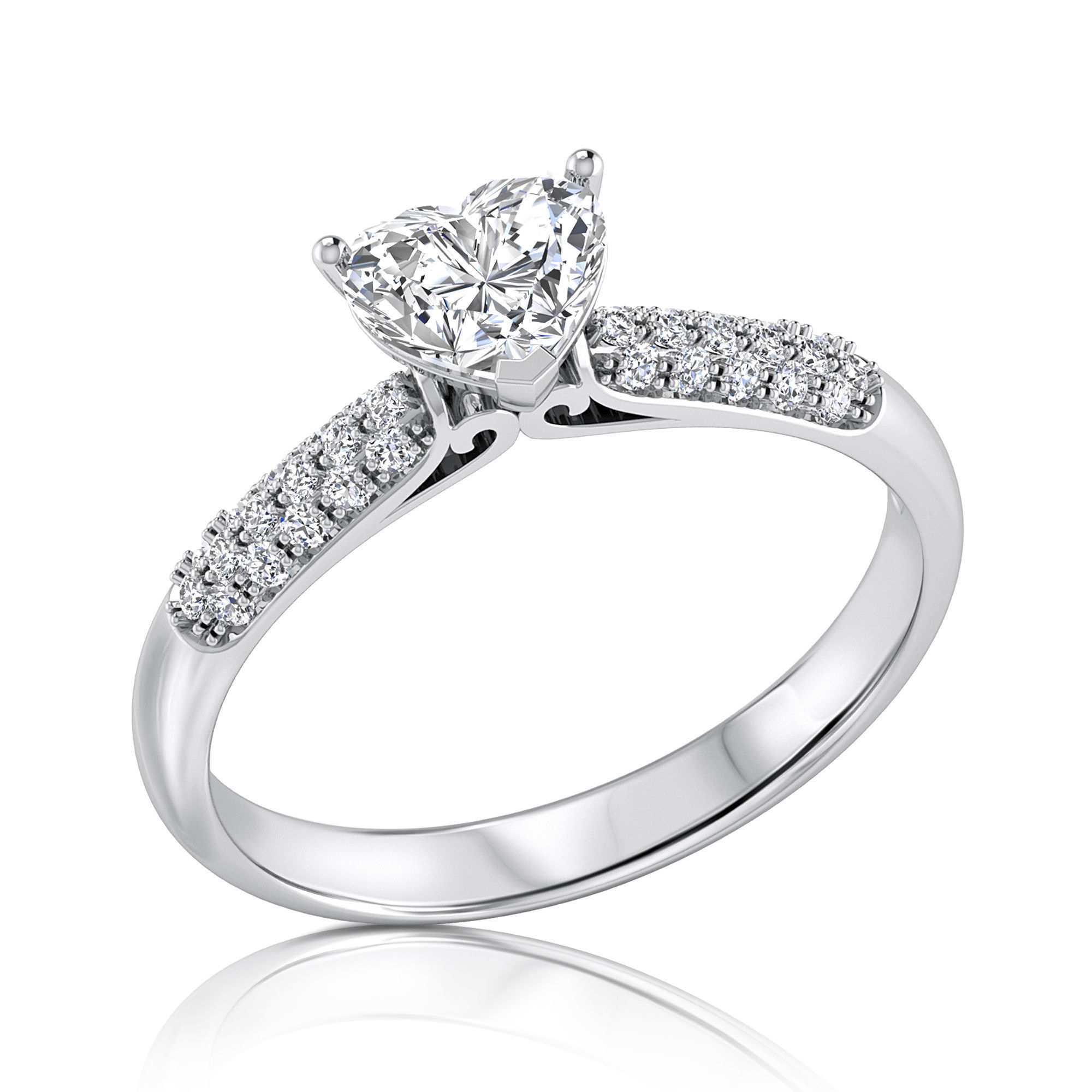 heart shape solitaire engagement ring 3D print model_11
