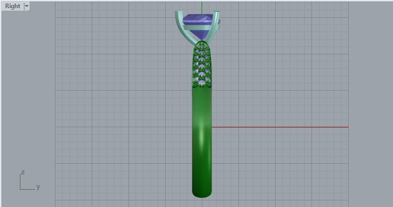 heart shape solitaire engagement ring 3D print model_6