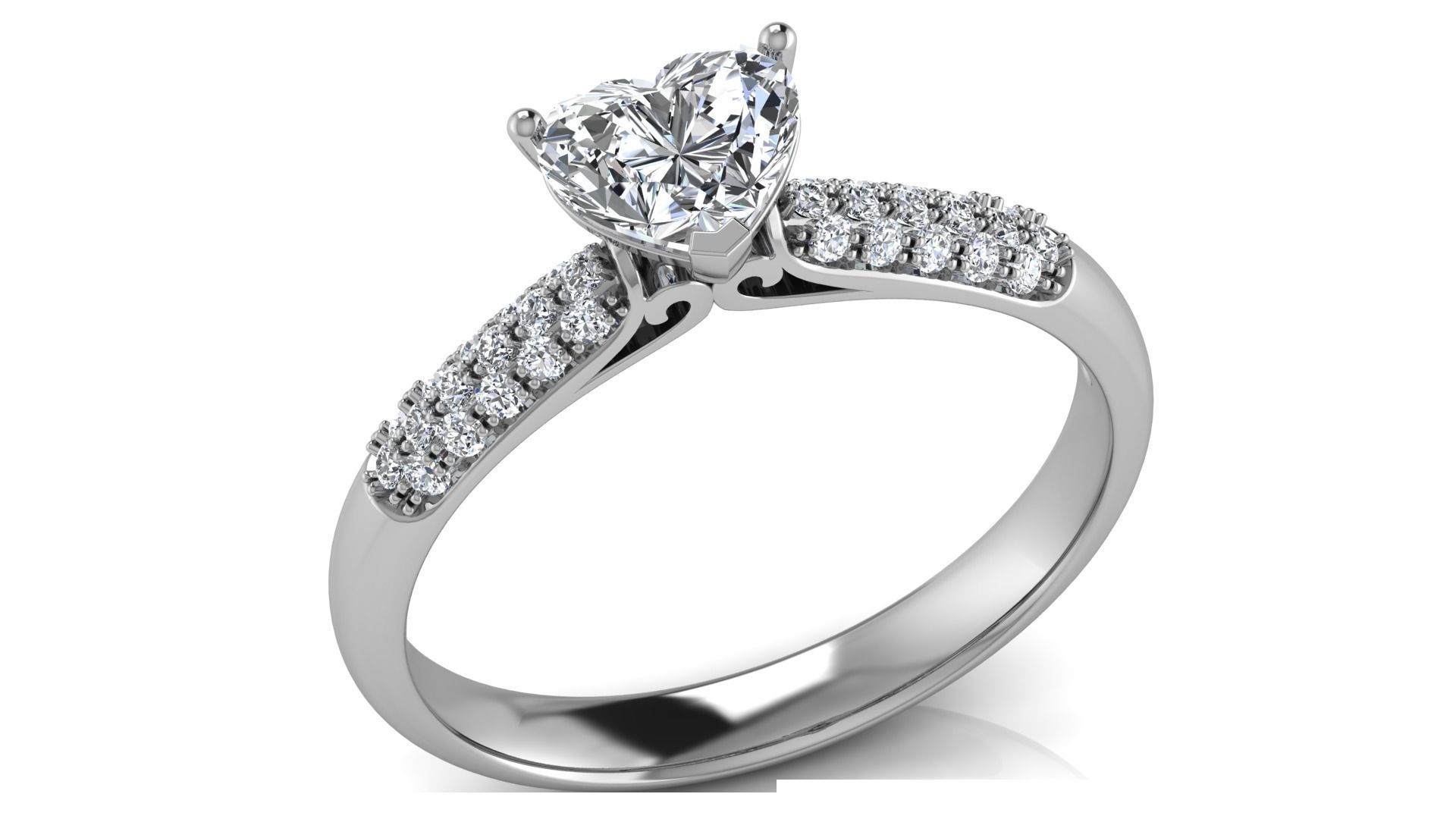 heart shape solitaire engagement ring 3D print model_12