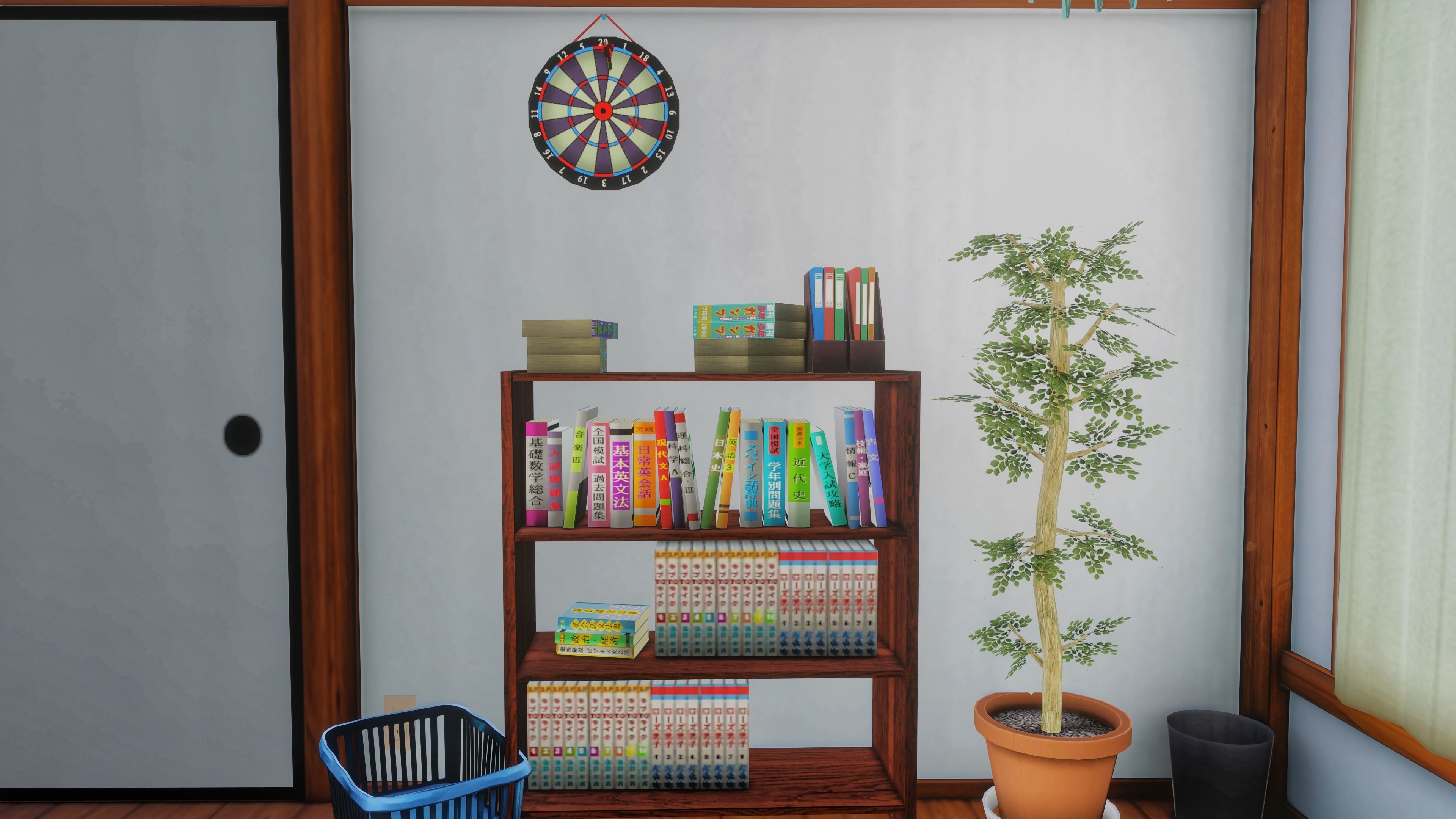 TEEN JAPANESE ROOM  Low-poly 3D model_5