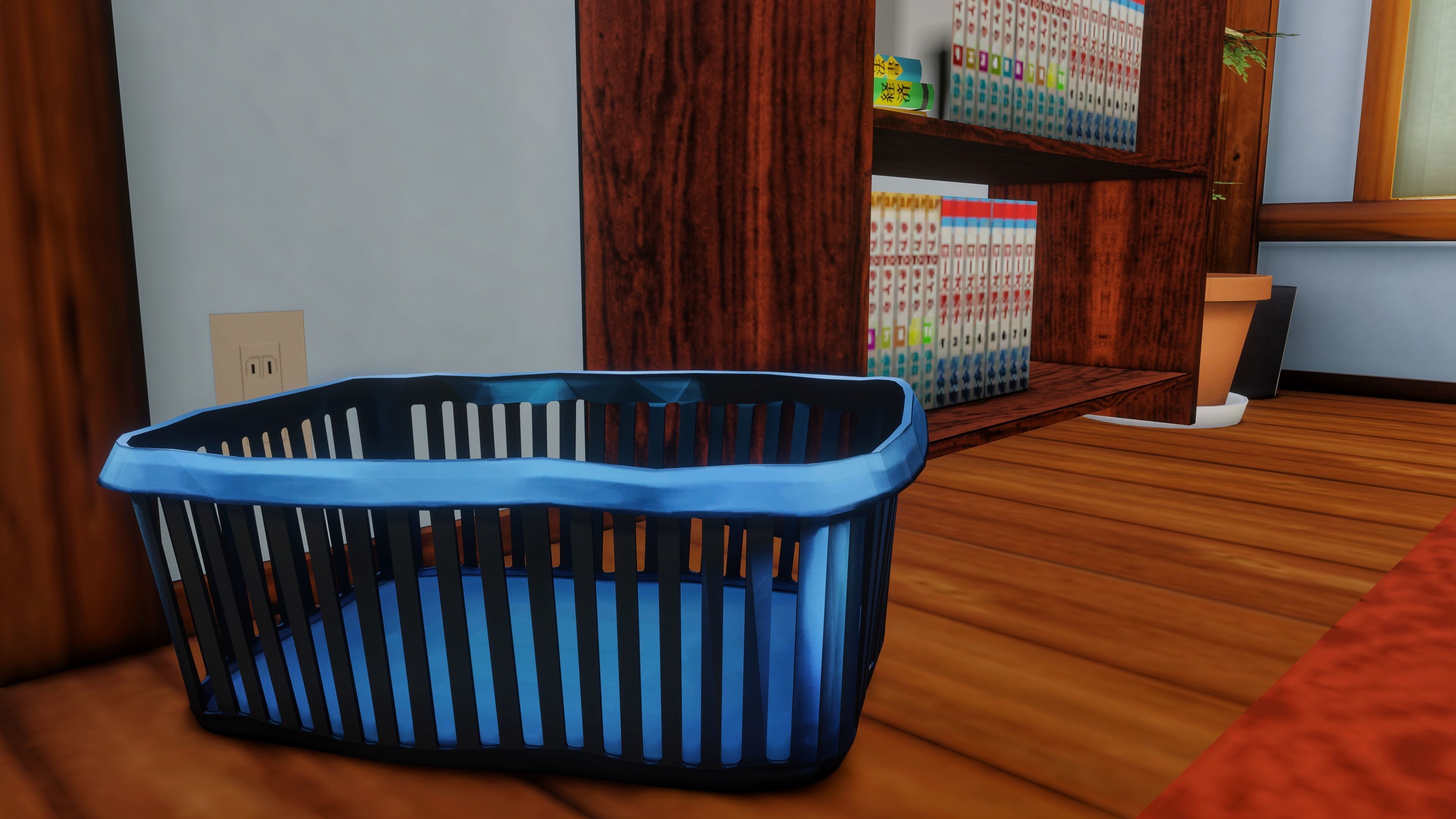 TEEN JAPANESE ROOM  Low-poly 3D model_9