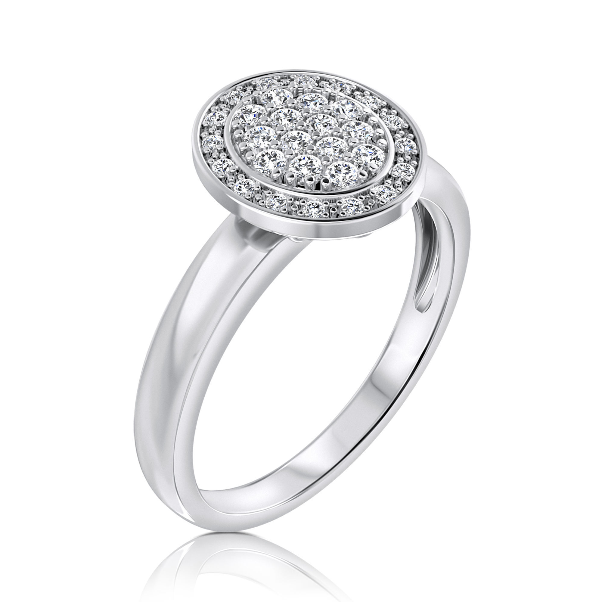 diamonds ring 3D print model_1